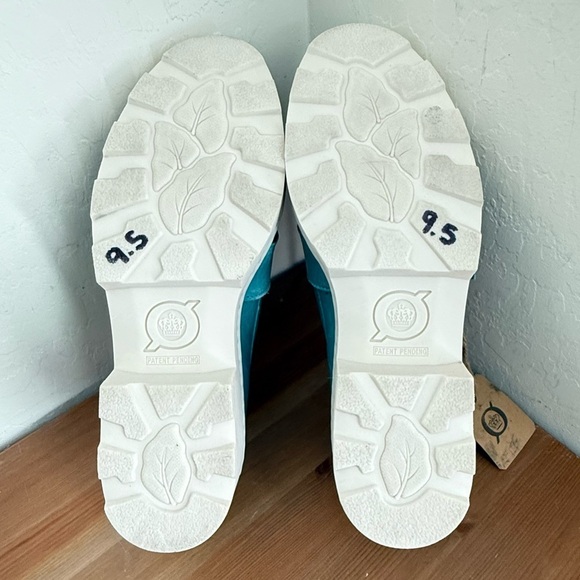 NEW BORN Contessa Turquoise Leather Buckle Platform Loafer Women’s Size 9.5 - Picture 9 of 10